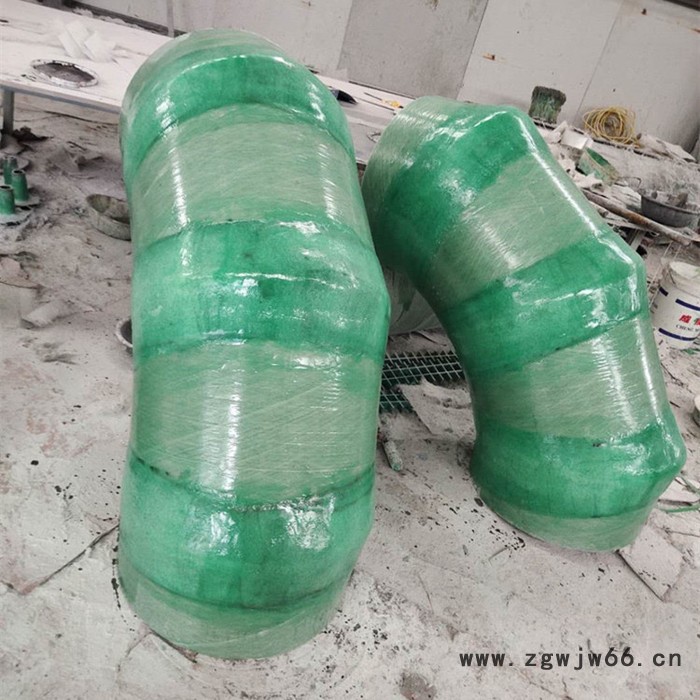 鸿硕DN800 玻璃钢弯头 玻璃钢管件弯头 手糊弯头 变径弯头图2
