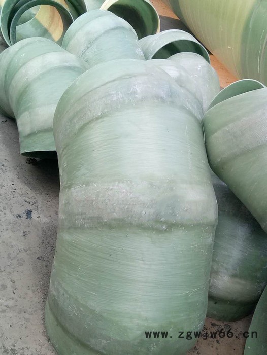 鸿硕DN800 玻璃钢变径弯头 玻璃树脂管件 法兰弯头 压力法兰图5