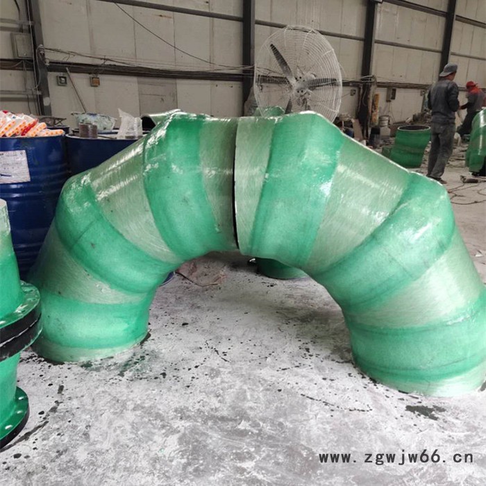 泸州 玻璃钢管件弯头 鸿硕玻璃钢风机弯头 玻璃钢法兰弯头图5