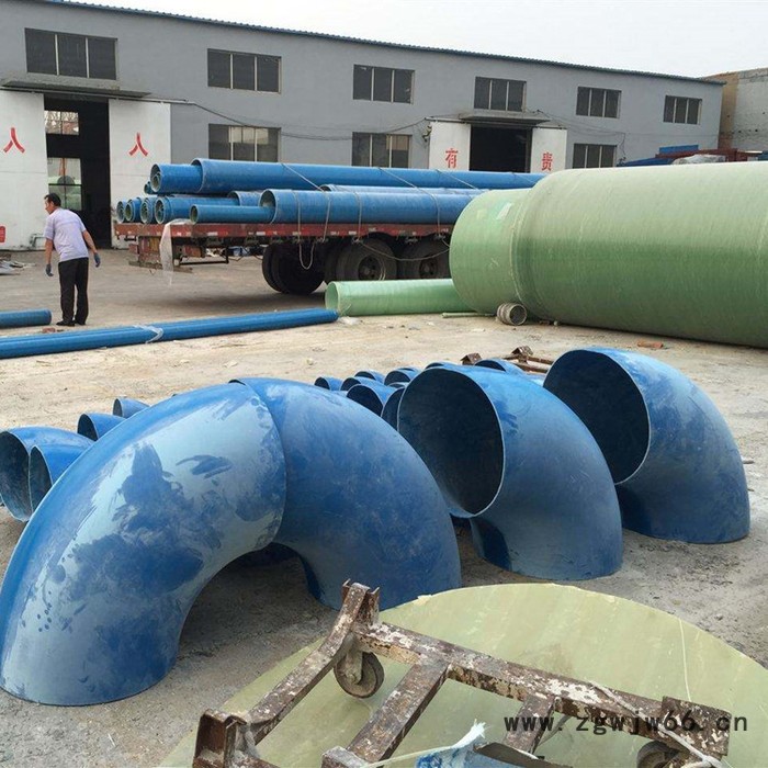 泸州 玻璃钢管件弯头 鸿硕玻璃钢风机弯头 玻璃钢法兰弯头图7