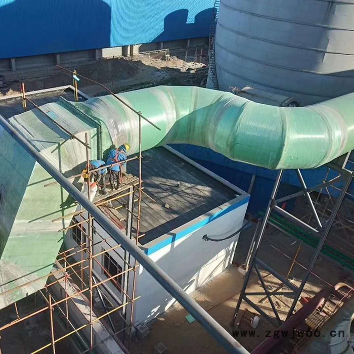 安徽鸿硕玻璃钢管件 玻璃钢法兰弯头 玻璃钢夹砂弯头图5