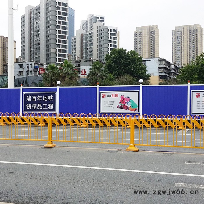 社区围墙隔离网 出口品质喷涂冲孔挡板恺嵘工程彩钢围挡喷涂冲孔挡板批发图4