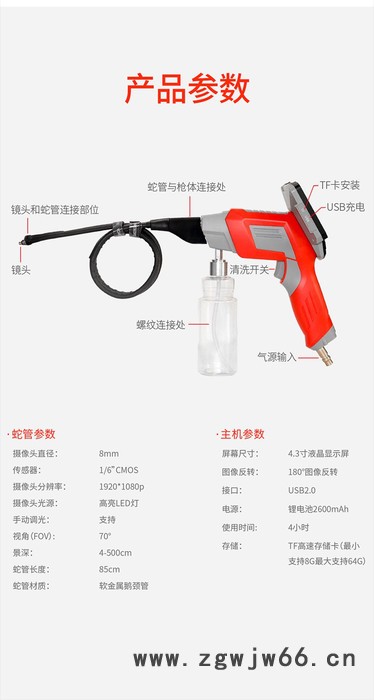 英纳格斯汽车空调可视清洗喷枪图3