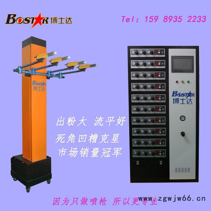 厂家专业研发生产自动粉体静电喷枪 静电喷塑枪 凹槽上粉效果好图7