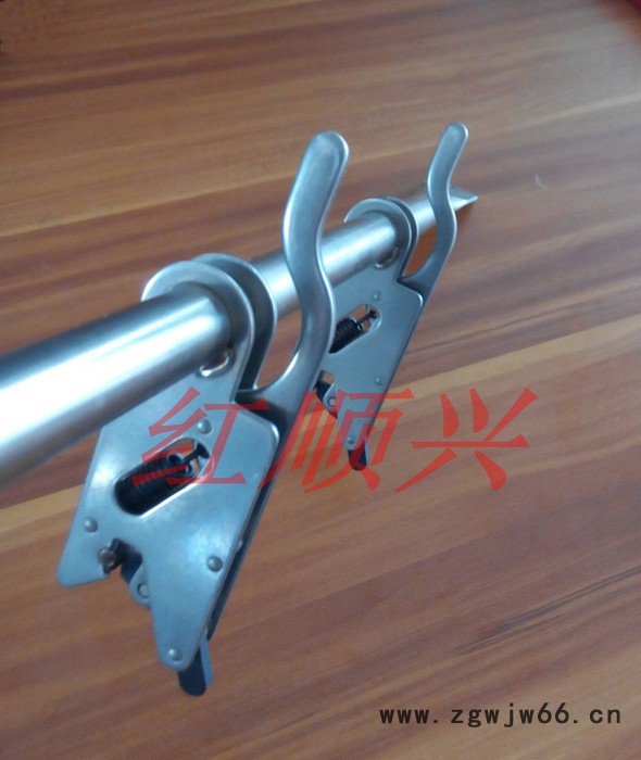 涂布机四爪夹具，静电喷涂不锈钢304夹子，喷涂设备配件红顺兴夹子图2