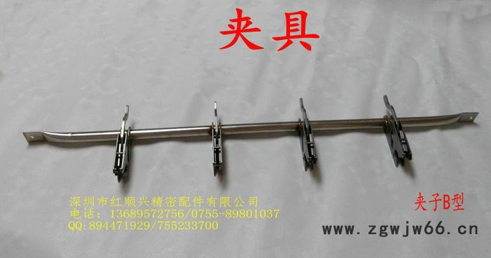 涂布机四爪夹具，静电喷涂不锈钢304夹子，喷涂设备配件红顺兴夹子图3