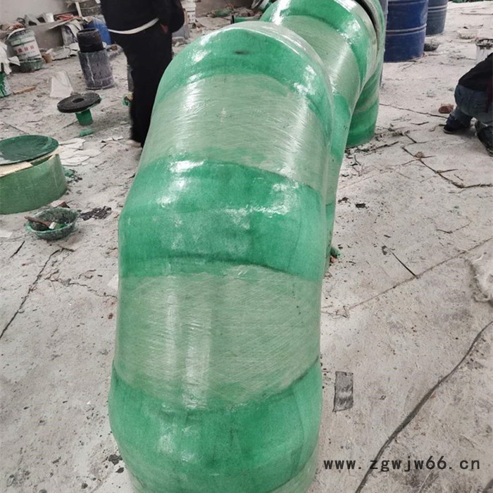 鸿硕 玻璃钢手糊弯头 玻璃钢树脂弯头 玻璃钢脱硫塔管件弯头图2