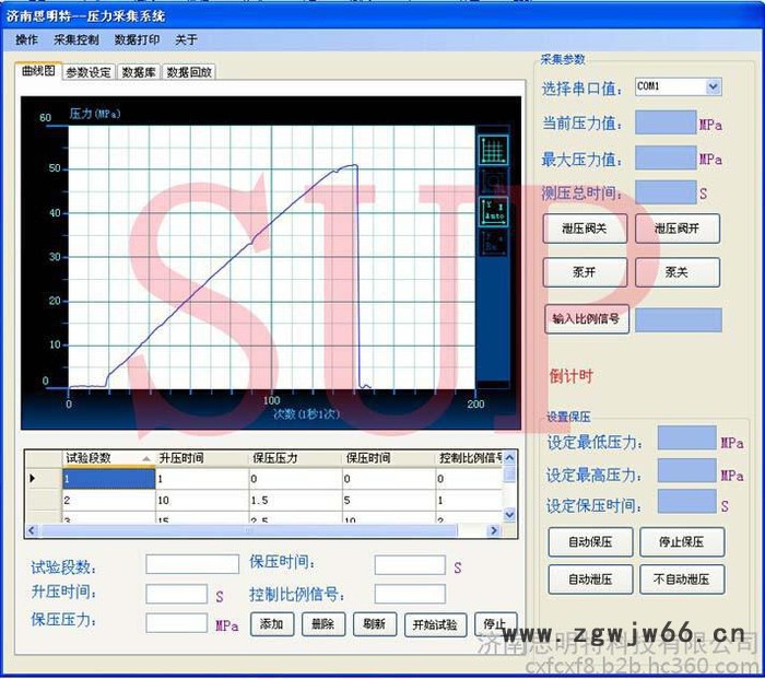 塑料管爆破试验机-思明特 液压软管试验台 塑料管件试验台图2