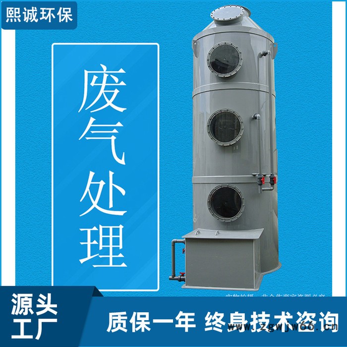 熙诚  高效喷淋脱硫塔 喷涂废气治理方案 酸液洗涤塔图4