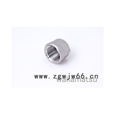 直销不锈钢圆管帽 内牙螺纹管帽 丝扣管帽 不锈钢管件