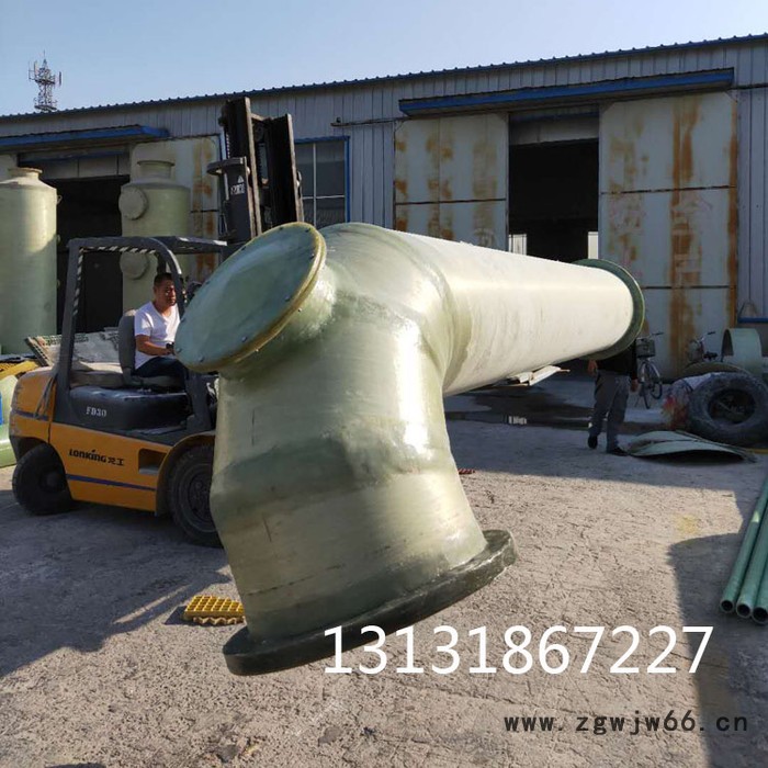 中富  厂家供应  玻璃钢管道管件模压玻璃钢管电缆管三通四通法兰弯头变径管件图3