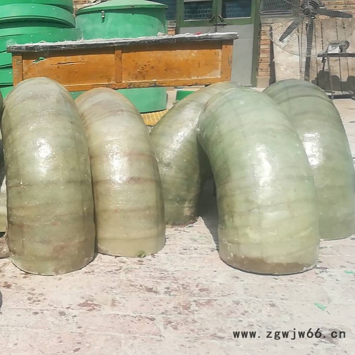 盘锦 玻璃钢喷淋管件 鸿硕玻璃钢管道连接弯头 玻璃钢纤维弯头图4