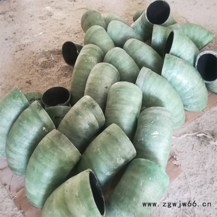 盘锦 玻璃钢喷淋管件 鸿硕玻璃钢管道连接弯头 玻璃钢纤维弯头图2