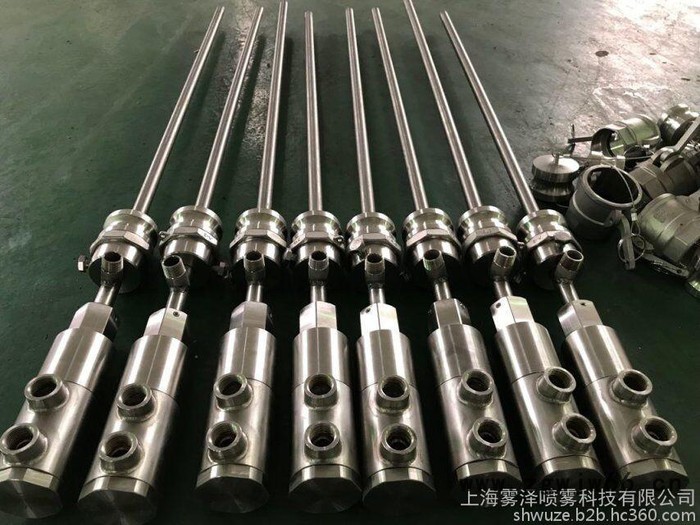 上海雾泽TXSG5 后端混合雾化喷头,双流体脱硝雾化喷头 ,双层保护套管,定制喷枪图3