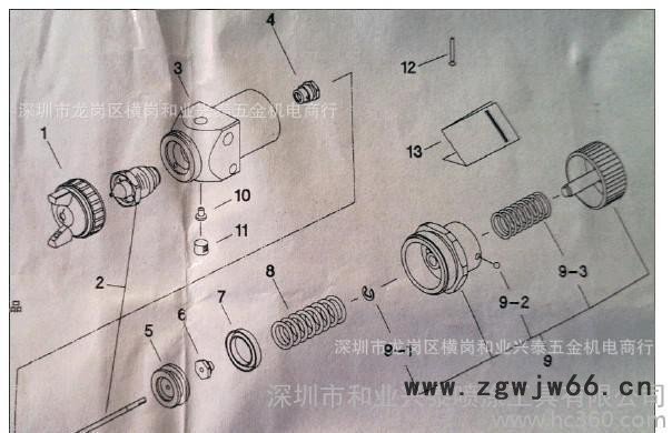 日本岩田机器人喷** LRA-200  WRA-200 WRA-101 针阀垫圈组件图2