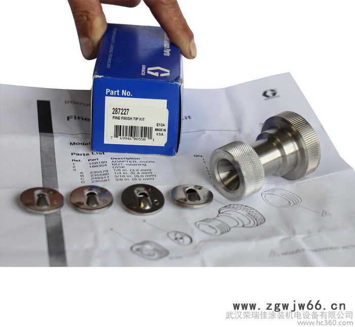 喷涂机喷嘴零件固瑞克RTX1500精饰型喷嘴喷**喷头座2图3
