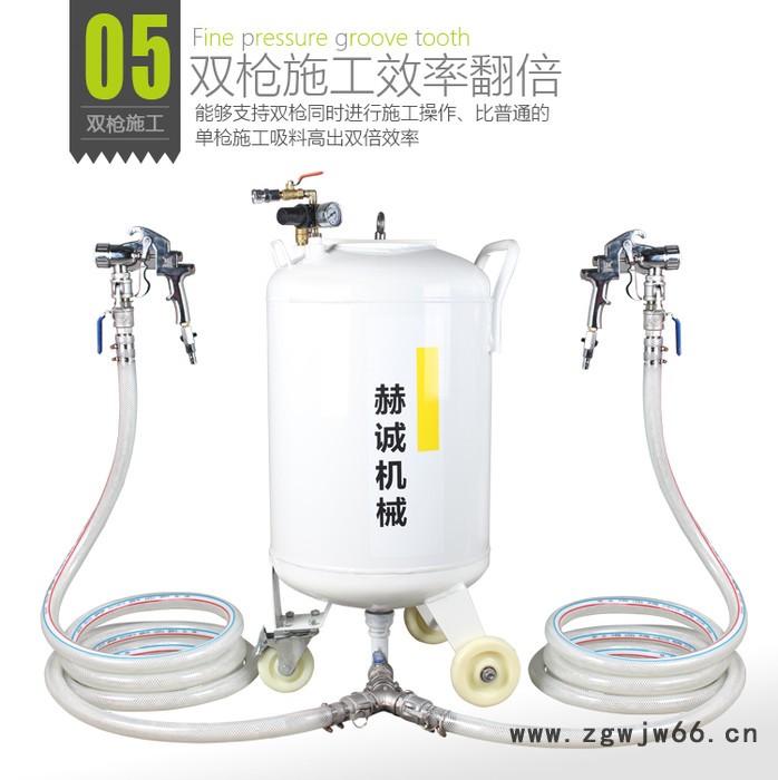 赫诚HCP-8502B 双枪施工真石漆喷涂机腻子喷涂机 真石漆喷枪 双枪施工效率翻倍图2