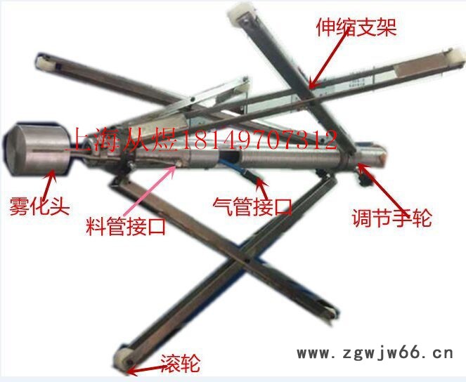 TNQ-4大管道内壁旋转喷枪图2