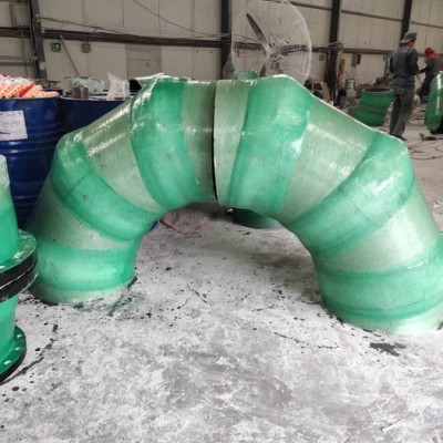 鸿硕DN125 玻璃钢管件弯头 玻璃钢夹砂弯头 玻璃钢变径弯头 玻璃钢耐高温弯头