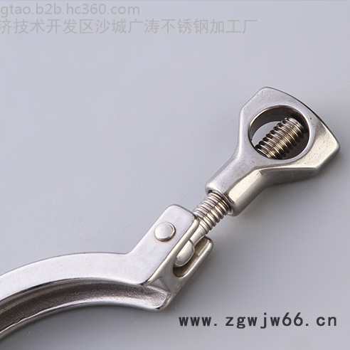 广涛KG001 不锈钢卡箍-304.316卡箍不锈钢配件 流体设备 流体管件配件 流体设备卡箍 管道卡箍图2