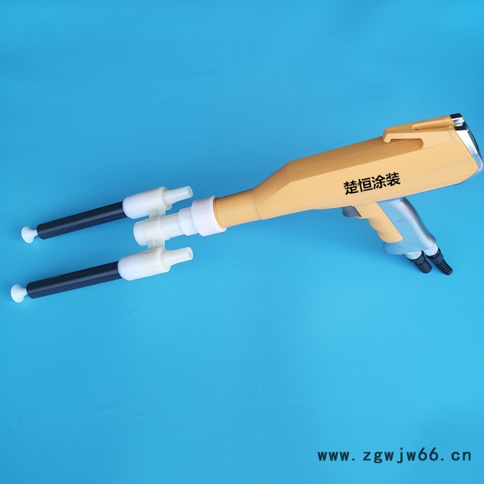 双枪头金马手动型静电粉末喷枪 喷粉枪 喷塑枪 喷涂枪 一枪双喷 静电喷涂设备配件 ** 质量保证图3