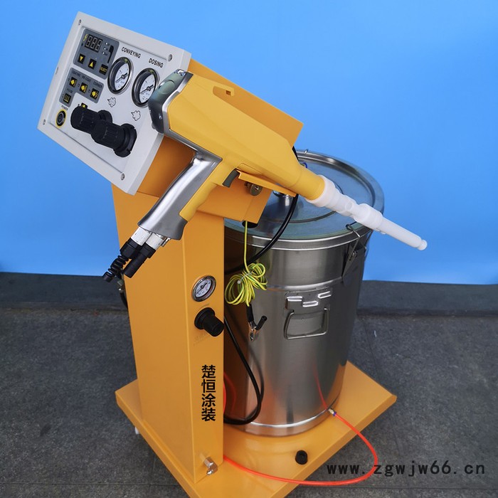 双枪头金马手动型静电粉末喷枪 喷粉枪 喷塑枪 喷涂枪 一枪双喷 静电喷涂设备配件 ** 质量保证图2