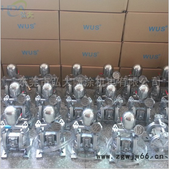 供应台制WUS3/8气动动双隔膜泵浦 静电喷枪供漆泵浦价格图2