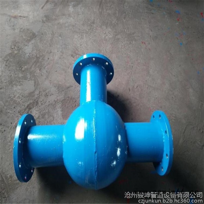 骏坤供应  球形弯头  耐磨弯头  DN100球形三通  球形耐磨弯头 缓冲球形耐磨弯头  球形耐磨焊接管件 可来电咨询图3