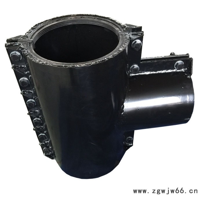 江苏常州供应伸缩器厂家 给水管件 钢塑管件  PE三通哈夫节  抢修节 堵漏器  补漏器图5