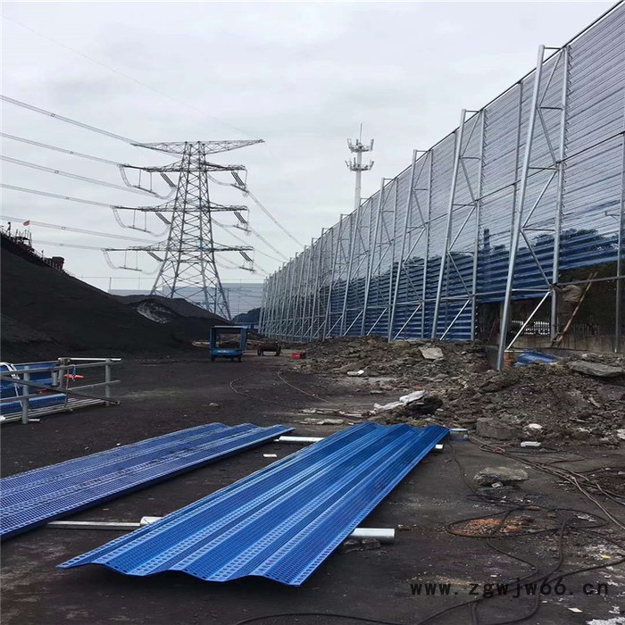 煤场防风抑尘网厂家 三峰防风抑尘网 喷涂钢板防风网 厂家报价图2
