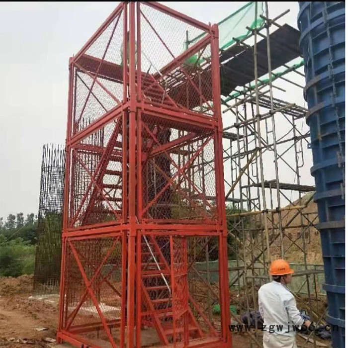 天天管件建筑器材厂** 建筑路桥施工梯笼 桥梁基坑 安全爬梯梯笼图3