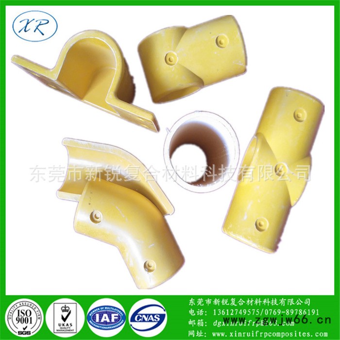 非金属管件配件 玻璃纤维管 50圆管套件规格齐全玻璃钢管 玻璃纤维圆管弯头接头直销图4