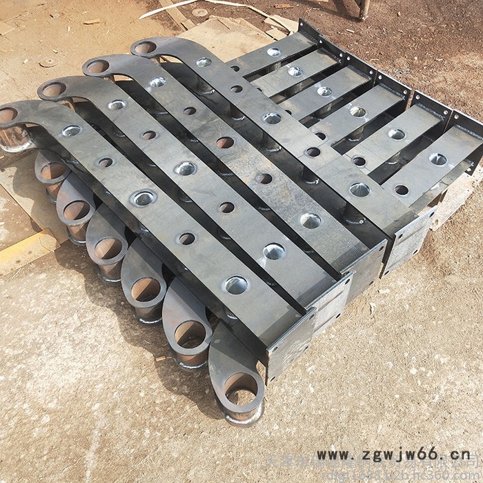 钢管静电喷涂护栏 桥梁护栏价格 防撞护栏立柱 等级 天津瑞德隆图4