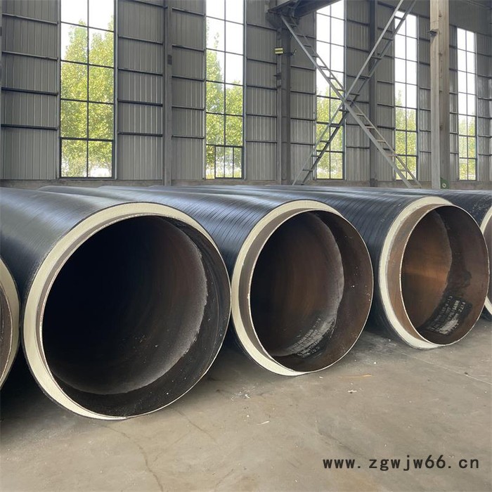 大口径聚氨酯喷涂缠绕保温管 预制直埋保温管 聚乙烯缠绕式供热保温管道图6