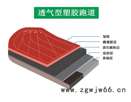 广欧塑胶跑道小学操场中学操场活动中学复合型跑道EPDM+面层喷涂图5