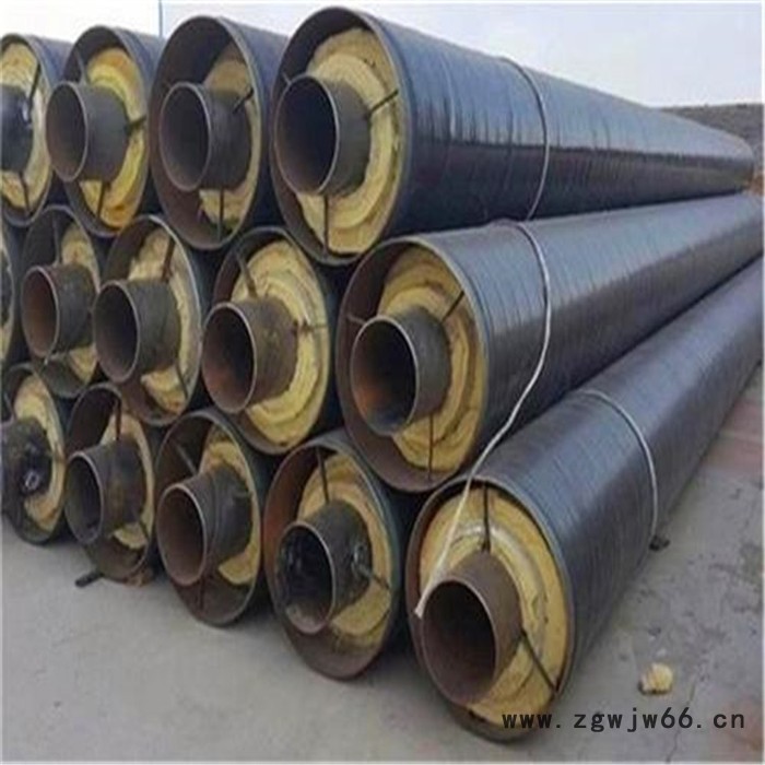 佳钢瑞恒管道支持定制 直埋式预制保温管 黑黄夹克保温管 保温管件图6