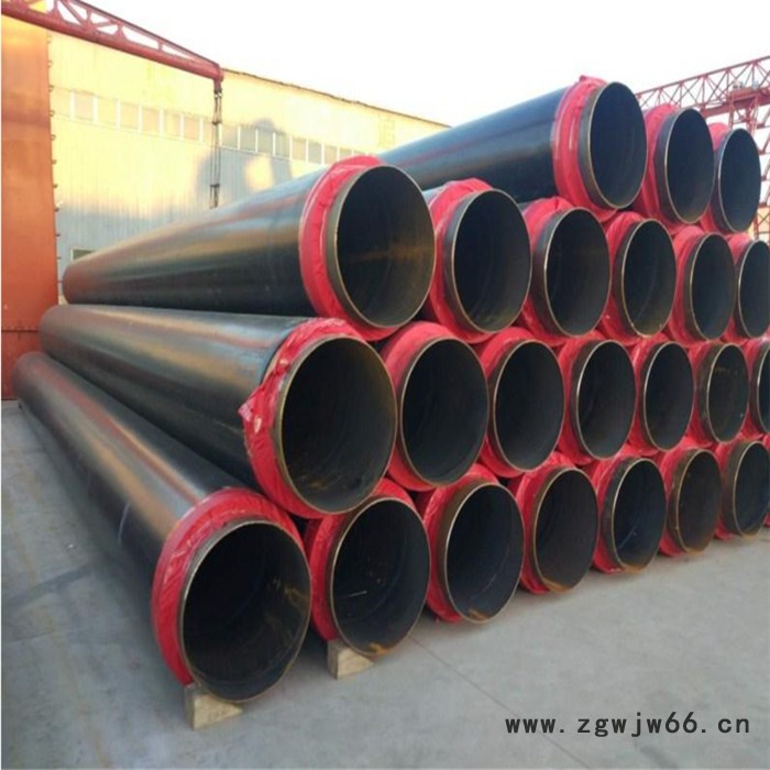 佳钢瑞恒管道支持定制 直埋式预制保温管 黑黄夹克保温管 保温管件图5