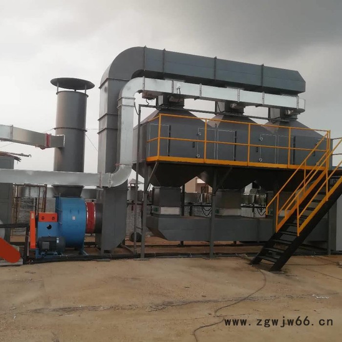 荣信定制 催化燃烧废气处理设备  活性炭吸附床 喷涂废气处理设备厂家图2