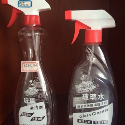 **500m高端新款l玻璃水瓶 喷枪瓶乳液瓶 PET塑料瓶 定制各类清洁剂瓶子