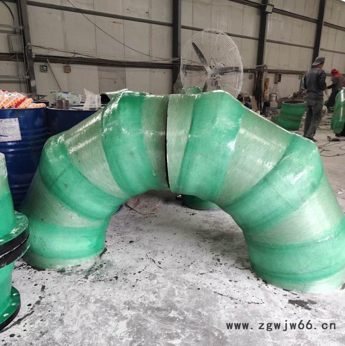 枣阳 玻璃钢喷淋管弯头 万诚 玻璃钢净化塔弯头 玻璃钢手糊弯头图3