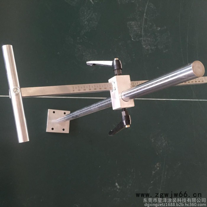 厂家批发涂装线带刻度镀鉻喷枪漆架 涂装线喷漆支架 可调节喷漆架图2