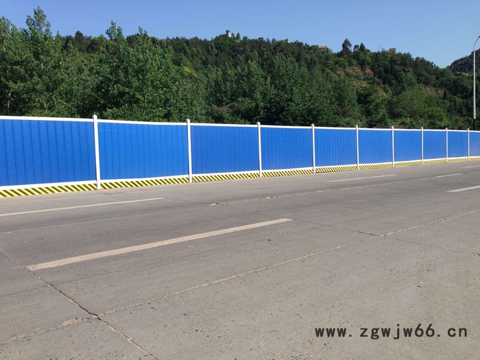 市围挡 美观耐用 拓轩钢板护栏 喷涂组合道路围挡 钢板护栏定制图5