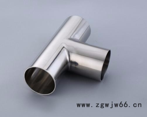 杰克龙  直销304 卫生食品级等径三通内外精抛镜面T型不锈钢焊接管件**图3