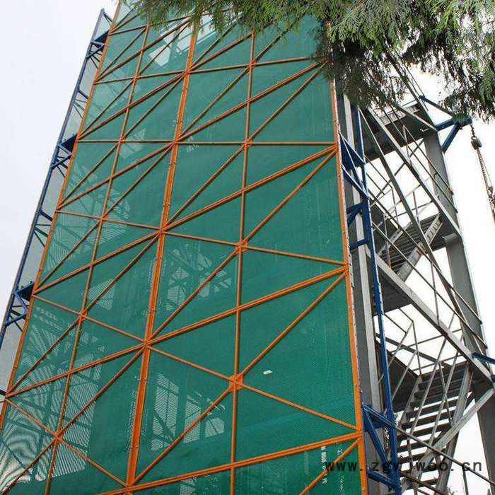 建筑爬架网厂家 定做爬架网片 喷涂爬架 绿色爬架网 爬架防护网图4