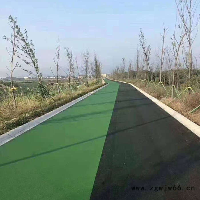 济南路艺 MMA彩色沥青  MMA彩色沥青防滑路面  透水混凝土材料厂家  彩色沥青喷涂图3