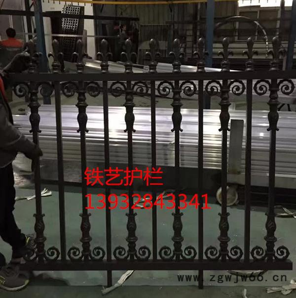 1.2*3米PVC塑钢护栏 1.5*3米锌钢护栏 阳台栏杆 铁艺护栏 喷涂护栏图5