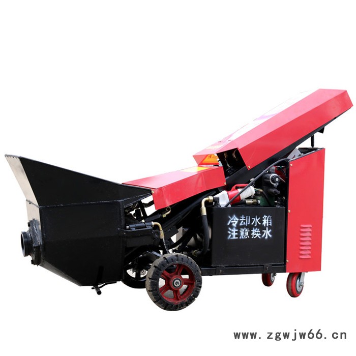 进口液压系统浇筑混凝土输送泵 移动方便砂浆喷涂设备图3