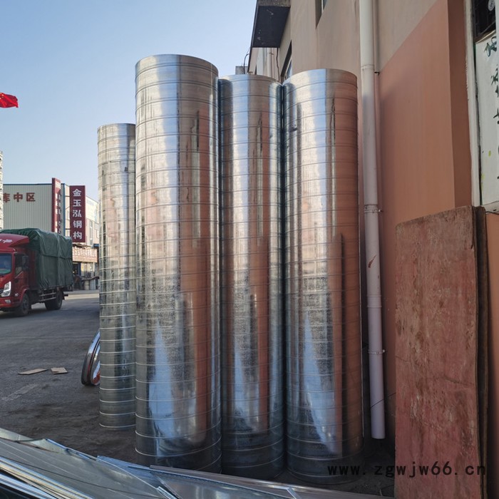 【宏源】合肥PP风管 不锈钢管件加工 镀锌螺旋风管生产商图3