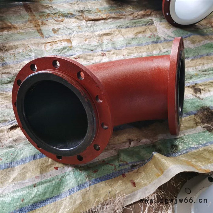 沧浩碳钢衬四氟管道 生产化工用衬四氟管道 碳钢衬四氟弯头 钢衬四氟管件 大口径衬胶管道图4