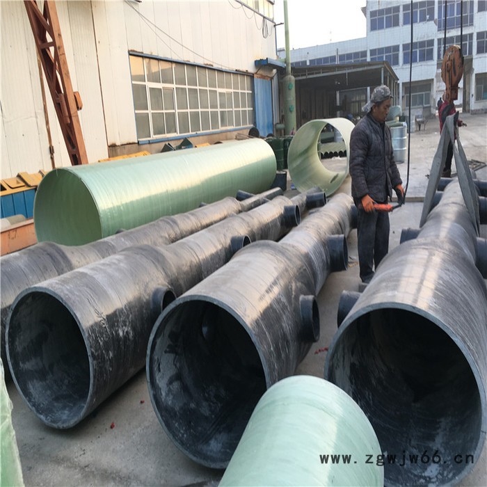 鸿硕 玻璃钢脱硫塔喷淋层 玻璃钢电厂脱硫喷淋管道 玻璃钢喷淋管件图7